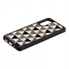 iKins hoes voor Samsung Galaxy S20 – piramide structuur, zwart
