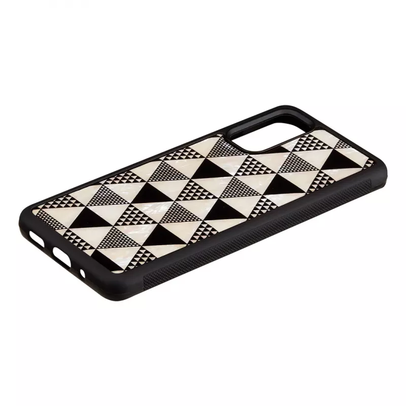 iKins hoes voor Samsung Galaxy S20 – piramide structuur, zwart