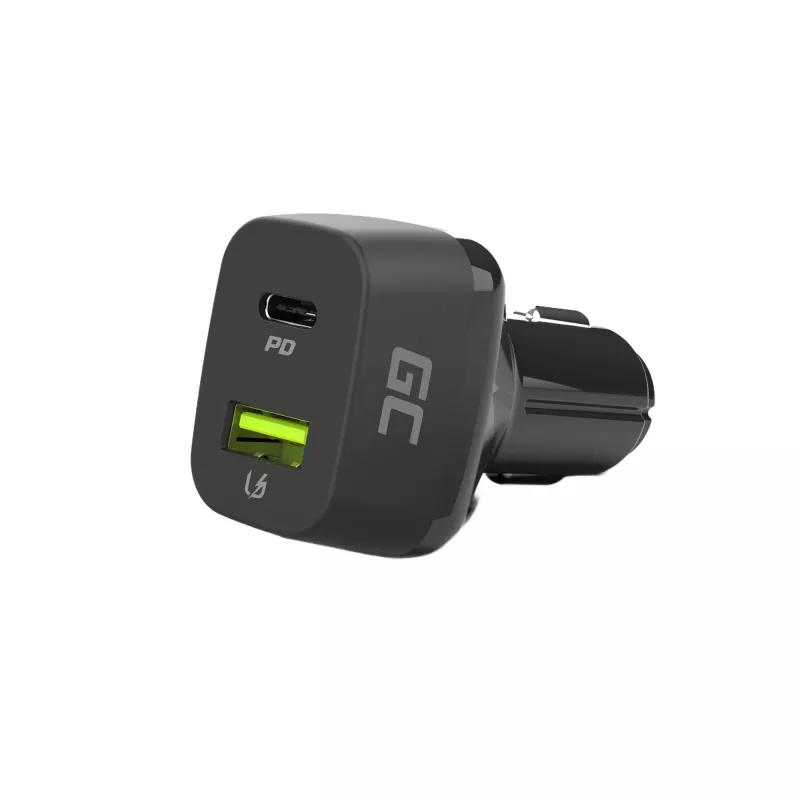Auto-oplader Green Cell CAD33, 42 W, USB-C PD + USB-A QC3.0, 12/24 V ingang, 5–12 V uitgang