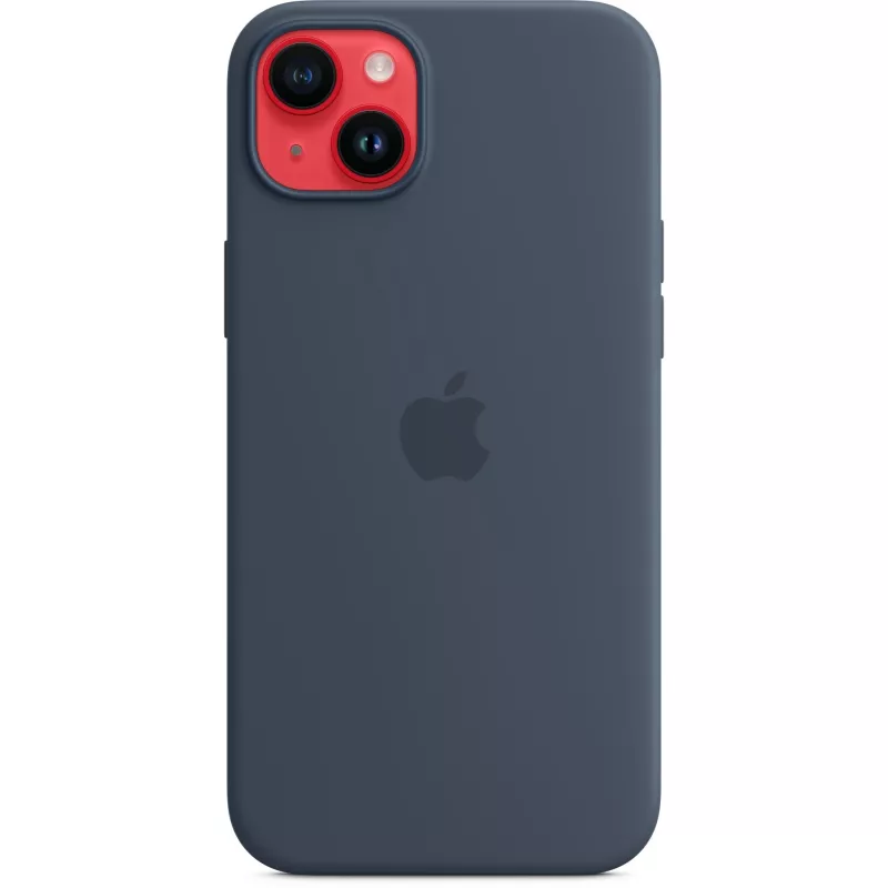 Silicone Case Cover Apple iPhone 14 Plus MagSafe stormblauw