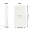 Qoltec 57013 rondstralende 4G LTE-binnenantenne, 2x SMA, 0,6-2,7 GHz, 30 dBi, verticale polarisatie, 50 Ω, wit ABS