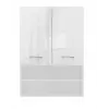Topeshop POLA MINI DK badkamerkast in wit hoogglans wit