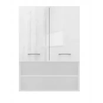 Topeshop POLA MINI DK badkamerkast in wit hoogglans wit
