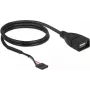 USB-kabel DeLOCK 85671 0,6 m zwart