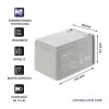 Qoltec 53045 AGM-accu 12V 14Ah