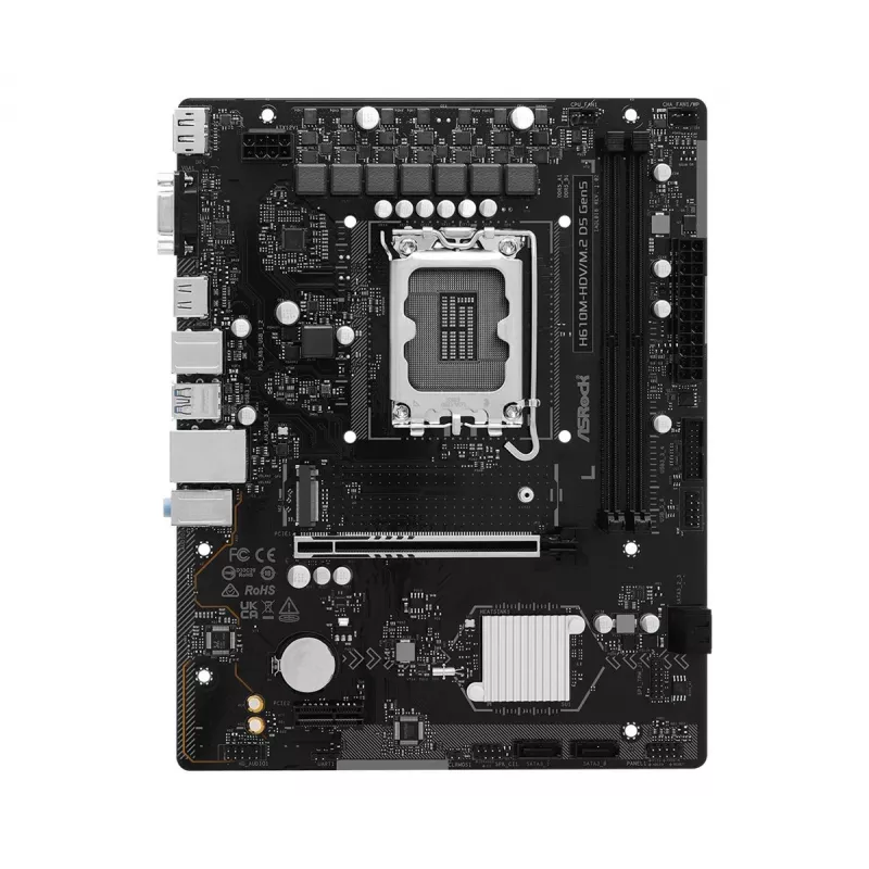Moederbord ASRock H610M-HDV/M.2 D5 Gen5 (LGA1700, mATX, DDR5, PCIe 5.0)