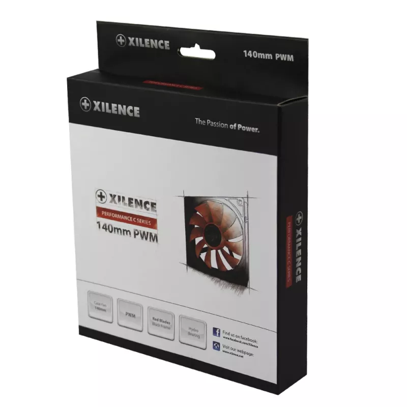 14 cm pc-behuizingventilator XILENCE XPF140.R.PWM, 140 mm, PWM-regeling, tot 700 tpm
