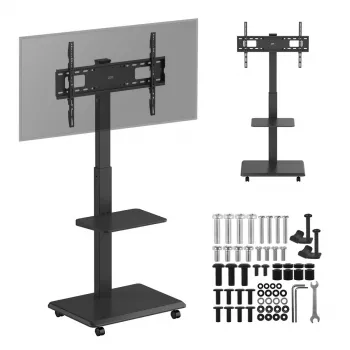 TV-standaard ergo office ER-304 B, max. draagvermogen 50 kg, VESA 600x400