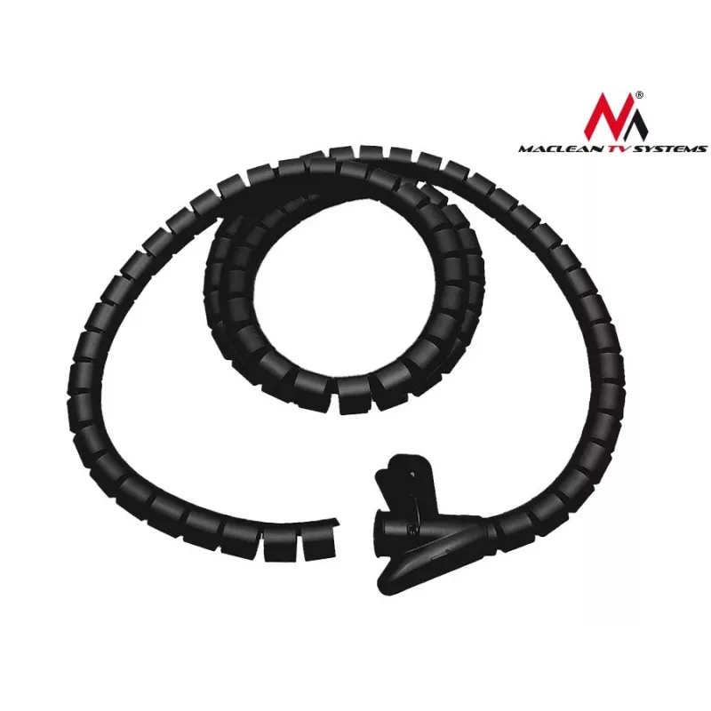 Maclean MCTV-676 B kabelgoot-organizer, zwart
