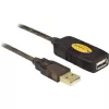 USB-kabel DeLOCK 30 m USB2.0 USB A zwart