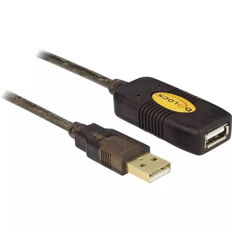 USB-kabel DeLOCK 30 m USB2.0 USB A zwart