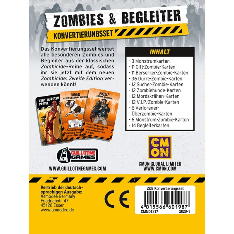 Zombicide 2. Editie - Zombies & Metgezellen, bordspel conversieset
