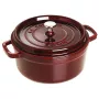 Ronde gietijzeren pan Staub 3,8 L granaatrood – 3,8 L inhoud, geëmailleerd interieur