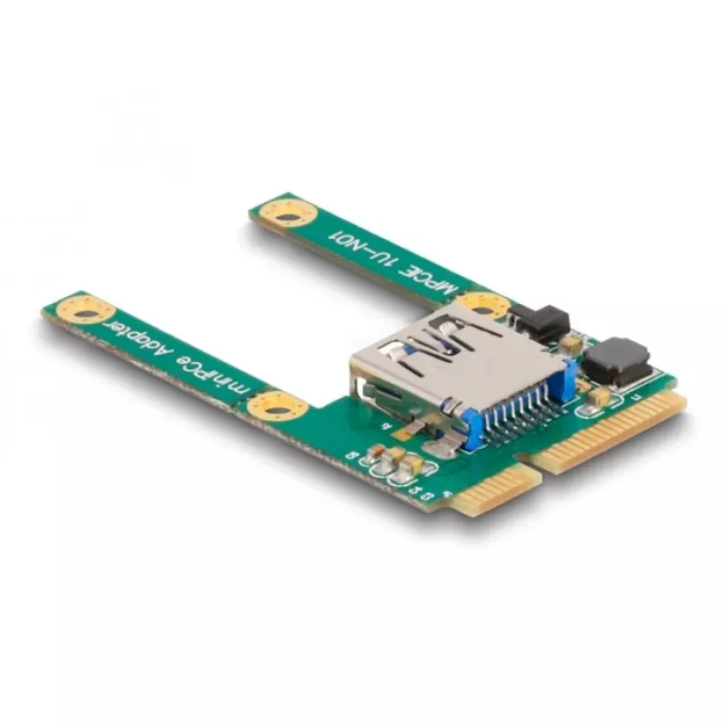 DeLOCK Mini PCIe I/O 1 x USB 2.0 Type-A bus full-size half-size
