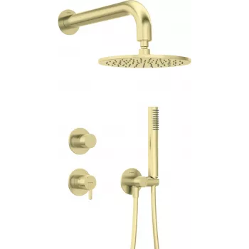 Inbouw-douchset Deante NQS_R9YK met hoofdregendouche, chroom afwerking