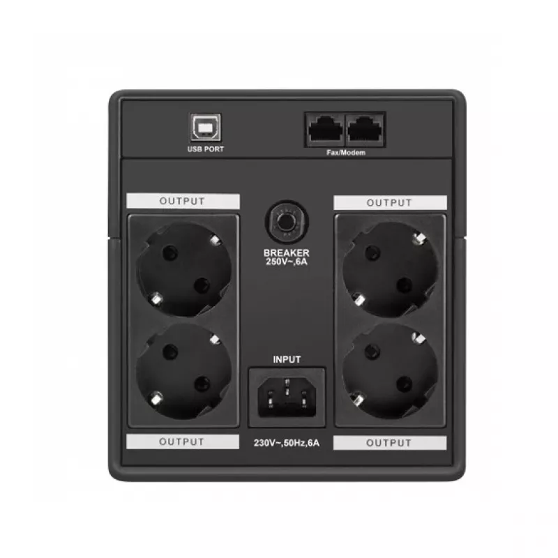Armac H/1000F/LED uninterruptible power supply (USV) Line-Interactive 1 kVA 4 AC-uitgangen