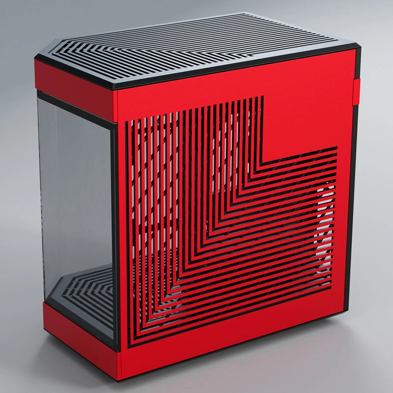 HYTE Y60 midi tower zwart, rood