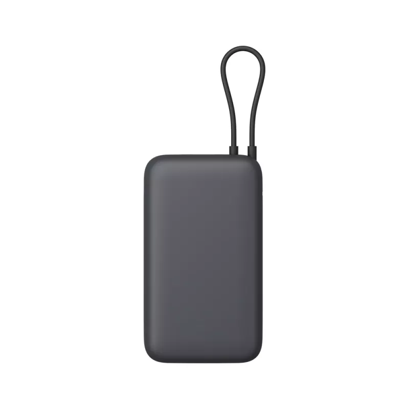 Powerbank Xiaomi 20000mAh met geïntegreerde kabel, donkergrijs, model 61828