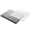 Tafelmat Forpus, 50x63cm, zwart met transparante afdekking Verhoogd 1010-501