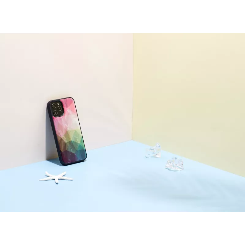 iKins hoesje voor Apple iPhone 12 Pro Max — waterbloemdesign, zwart