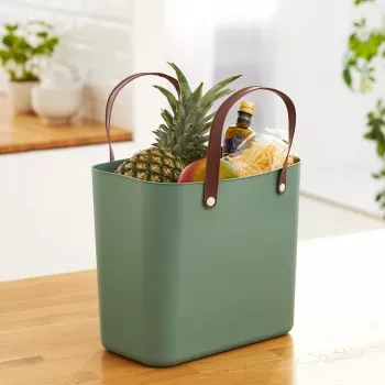 Zak rotho Albula groen 25 l gerecycled kunststof, 340×235×400 mm, max. belasting 40 kg