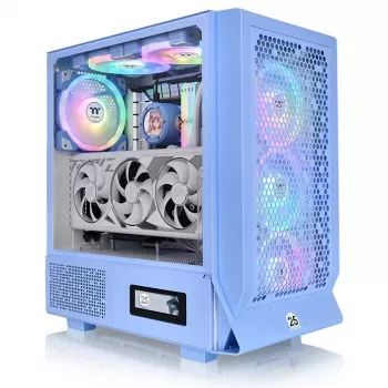Thermaltake Ceres 330 TG - midi tower - pc - blauw - ATX - EATX - micro ATX - Mini-ITX - SPCC - gehard glas - 18,5 cm (CA-1Y2-00MFWN-00)