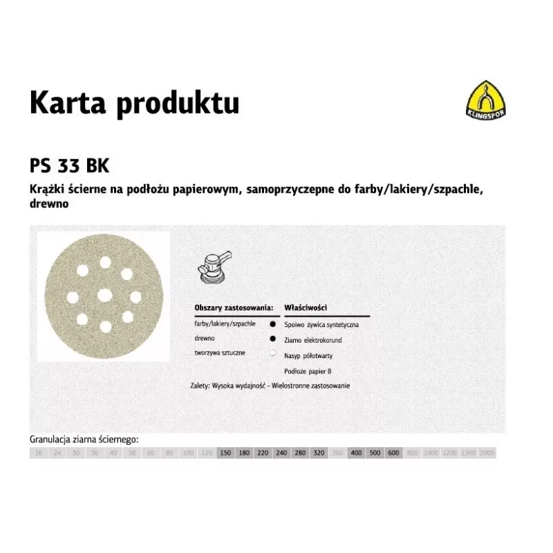 K.PUCK 225 PS33BK gr.150 OTW. GLS38 /50 stuks