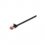 Wentronic Goobay CAT 6 platte patchkabel, U/FTP, zwart, 0,5 m - koper (94230)