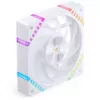 120 mm ARGB PWM-behuizingsventilator Jonsbo HF2-120 wit – 120 mm, PWM, ARGB