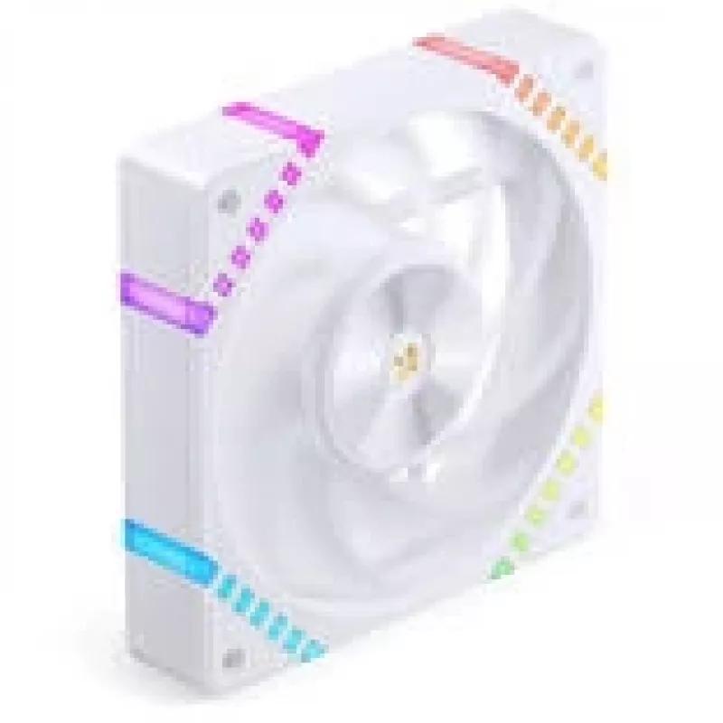 120 mm ARGB PWM-behuizingsventilator Jonsbo HF2-120 wit – 120 mm, PWM, ARGB