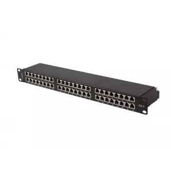 Patchpanel LANBERG PPS5-1048-B 48-poorts 1U 19 inch Cat5e FTP zwart