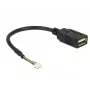 USB-kabel DeLOCK 84834 USB 2.0 0,15 m zwart