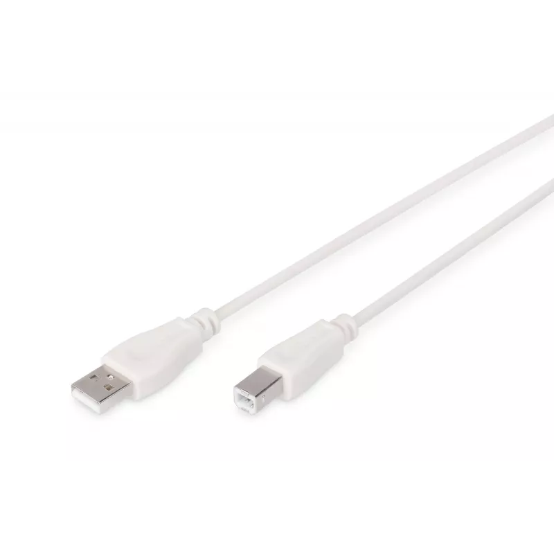 Assmann USB-verbindingskabel. type A - B M/M. 1,8 m. USB 2.0 geschikt. UL. be (AK-300102-018-E)