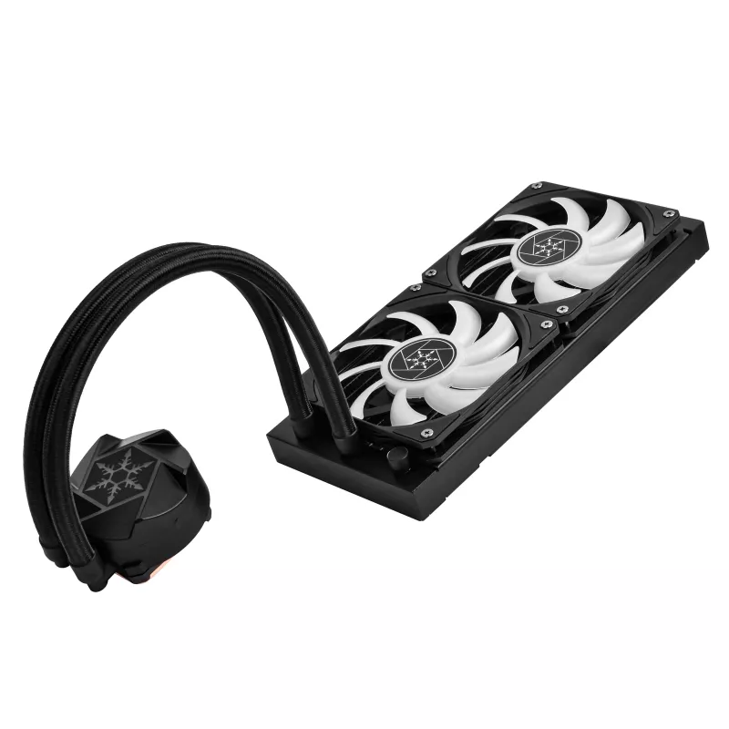 SilverStone VIDA 240 slank, AiO vloeistofkoeling, zwart - 240mm