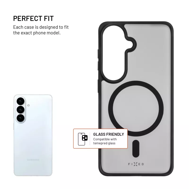 Fixed MagMisty | achterkantcover | Samsung | Galaxy S26 | polycarbonaat/TPU | zwart