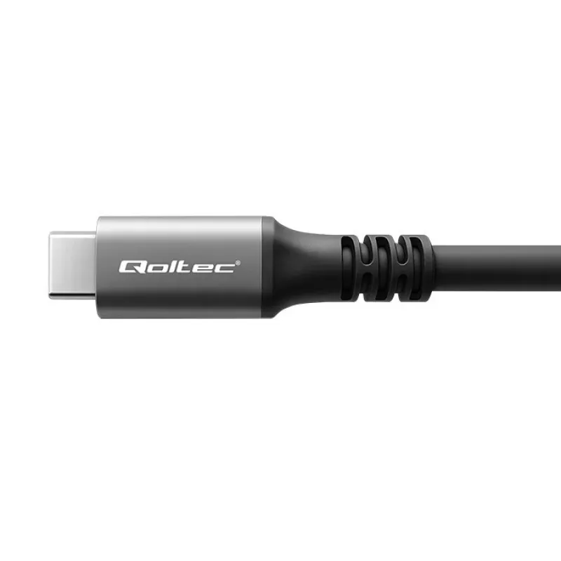 USB-C-kabel QOLTEC USB4 240 W voor Thunderbolt 3/4, 40 Gbit/s, 240 W stroomvoorziening