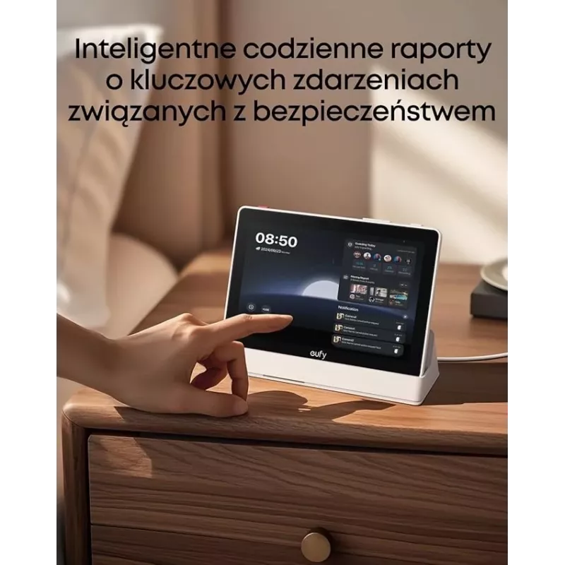 Home-beveiligingsassistent Anker Eufy T87A03W1 slim apparaat zwart/wit