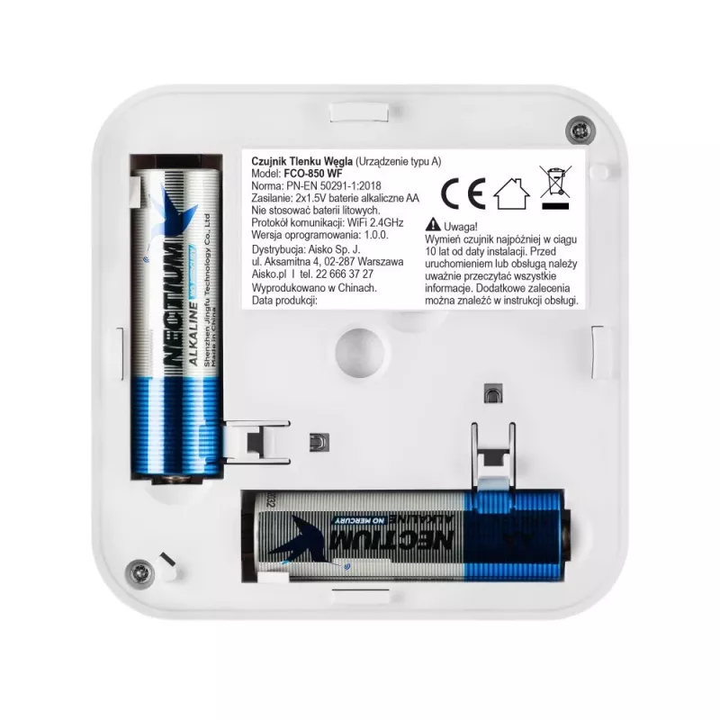 Koolmonoxidemelder met communicatiefunctie FCO-850 WF