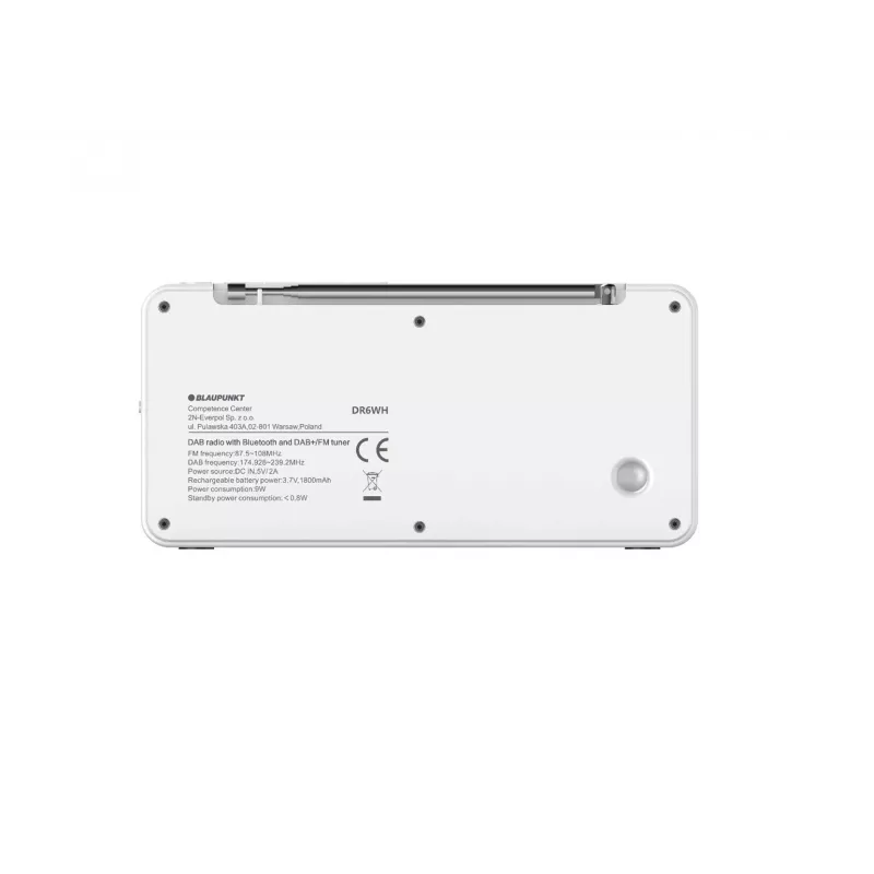 Blaupunkt DR6WH draagbare radio wit