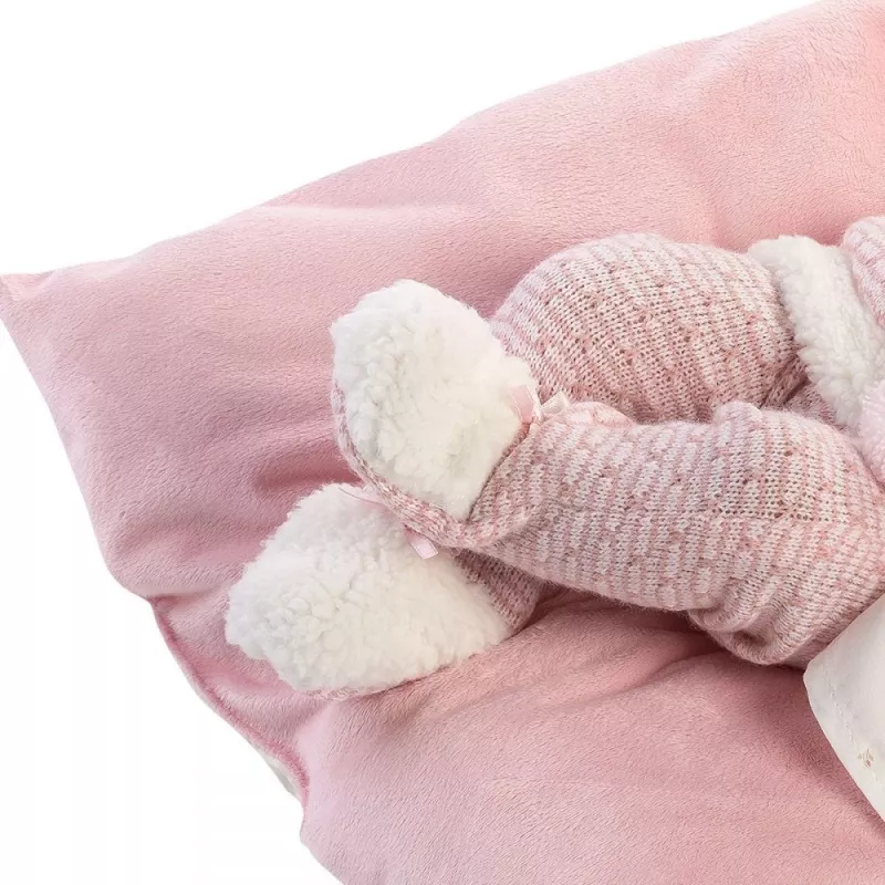 Pop 73860 babypop Nica op roze deken 38 cm Llorens