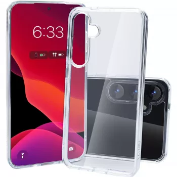 nevox StyleShell SHOCKFlex 2463 hoesje voor Samsung Galaxy S25+, polycarbonaat/TPU, transparant