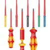Kraftform Kompakt VDE 16 Universal 1 Tool Finder, 16-delige, schroevendraaier rood/geel, incl. steeksleutelgreep, spanningstester, VDE-wisselbladen