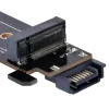 Silverstone SST-ECM28 M.2/SATA-adapterkaart, PCIe 4.0, 1x M-Key, 1x SATA