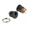 Delock 65503 DC-inbouwbus 2,1 x 5,5 mm, soldeerversie, zwart
