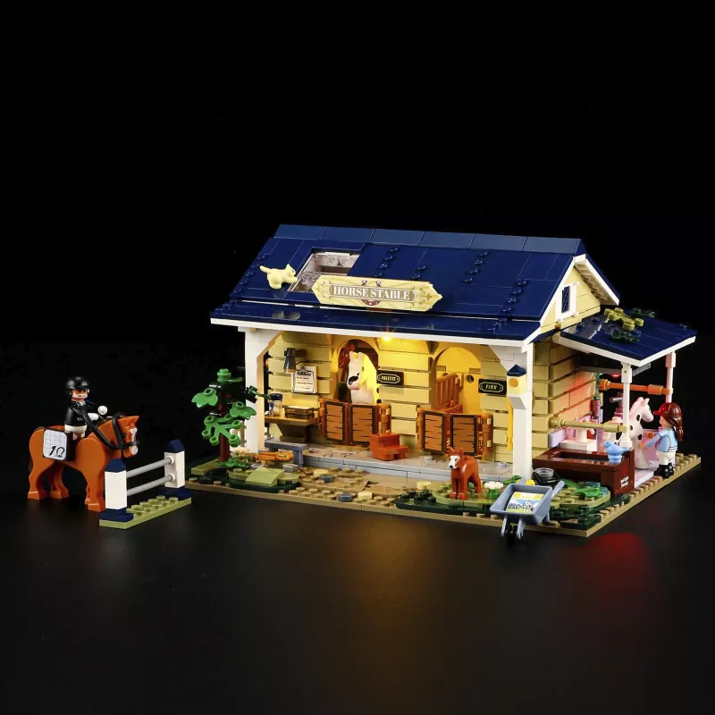 Lumibricks paardenstal, constructiespeelgoed