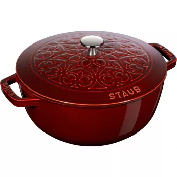 Ronde gietijzeren stoofpan Staub Lilie – 3,5 l, Grenadine