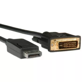 ROLINE - videokabel - DisplayPort (M) - DVI-D (M) - 1 m (DisplayPort 1.1) - duimschroeven - zwart (11.04.5771)