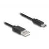 DeLOCK USB-kabel USB 2.0 0,75 m USB A USB C zwart 90368