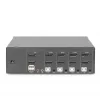 DIGITUS KVM-switch, 4 poorten, dual display, 4K, DisplayPort®