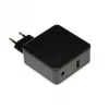 Laptopvoeding IBOX IUZ65WA, AC/DC automatisch 100–240V → 18,5–20,5V, 65W, 1×USB, zwart